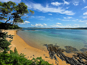 View of beach beside ards friary