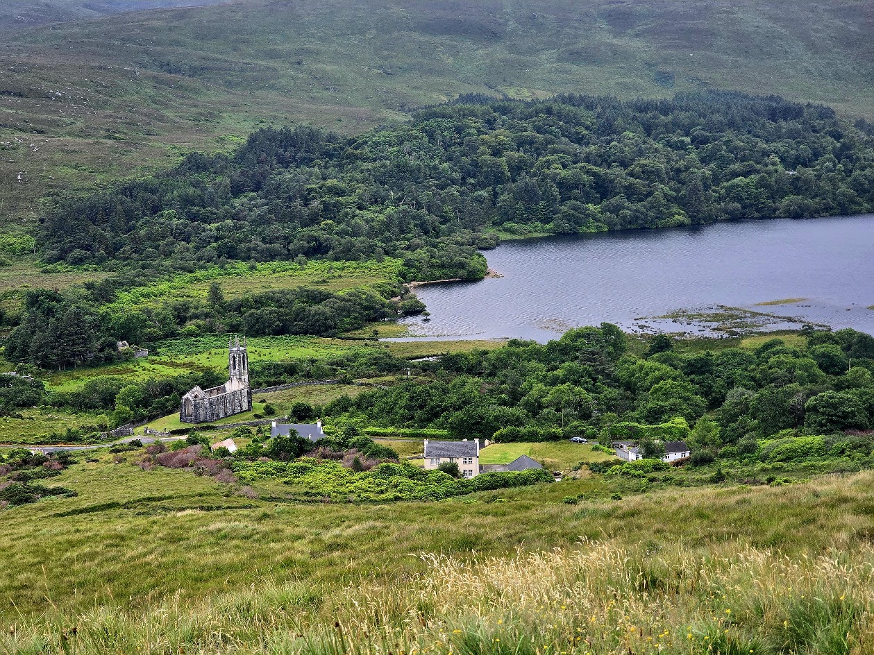 View of Dunlewy Church from Viewpoint