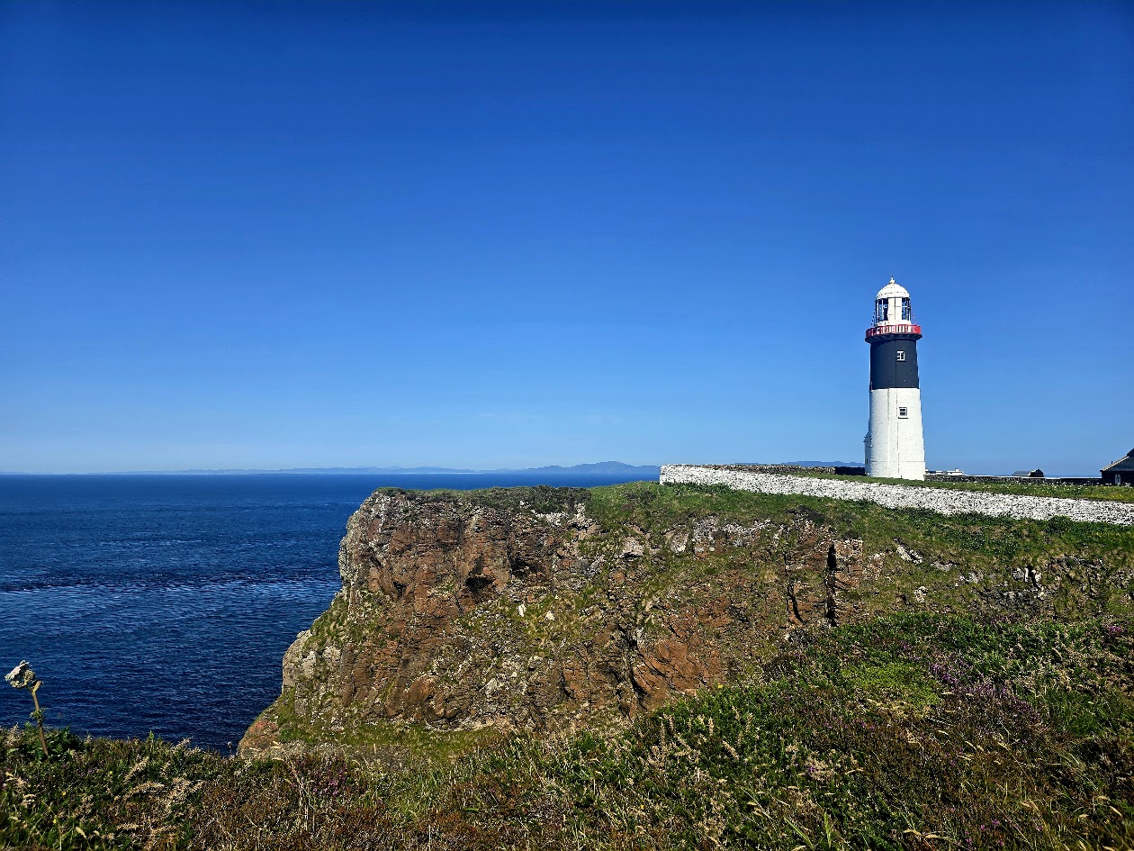 The east lighthouse standing on the cliff